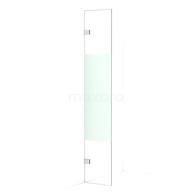 Diamond Walk-in shower | 30 cm Chrome Clear with matt strip Fixed wall IDA03023C