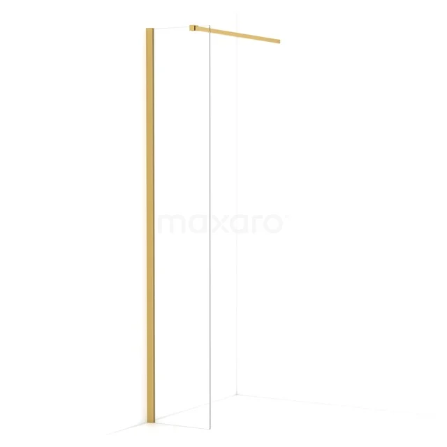Diamond begehbare Dusche | 40 cm Gold  Feste Wand IDA04110GGN