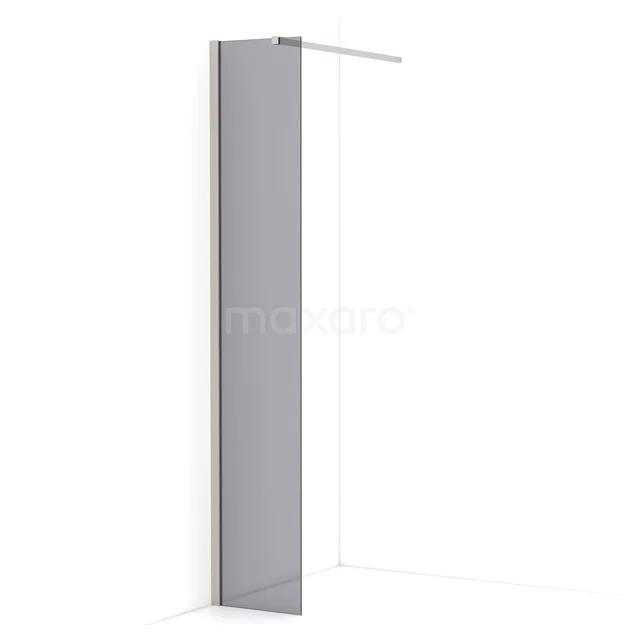 Diamond Walk-in shower | 30 cm Stainless steel Smoke glass Fixed wall IDA03111BR