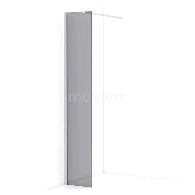 Diamond Walk-in shower | 30 cm Chrome Smoke glass Fixed wall IDA03111C
