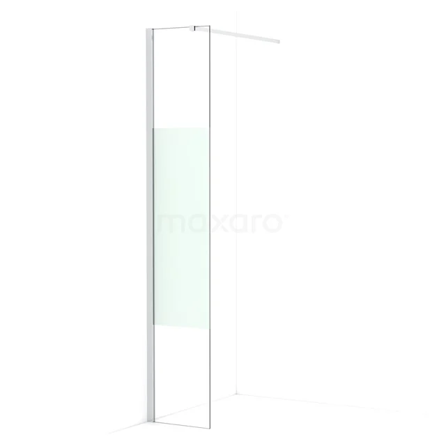 Diamond Walk-in shower | 30 cm Chrome Clear with matt strip Fixed wall IDA03113C