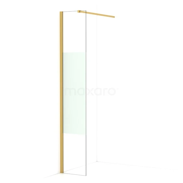 Diamond begehbare Dusche | 30 cm Gold  Feste Wand IDA03113GGN