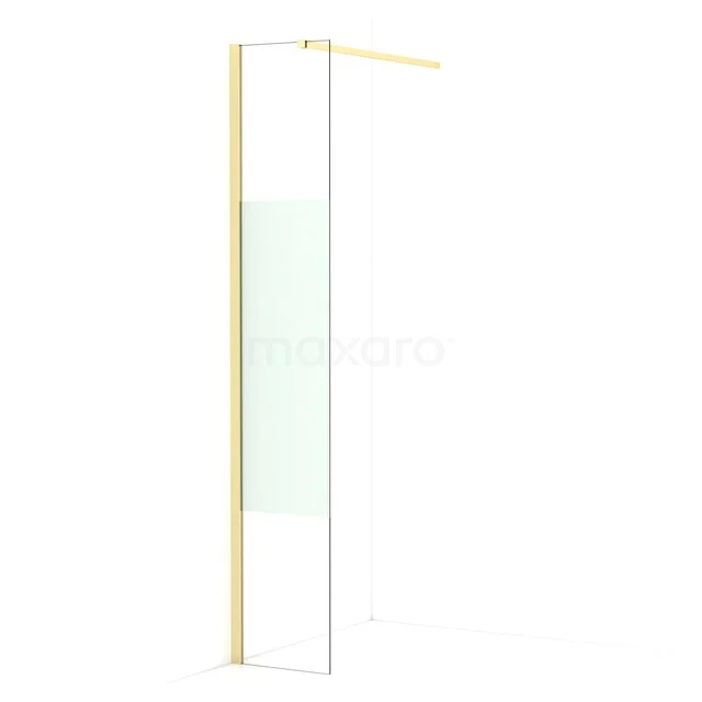 Diamond begehbare Dusche | 30 cm Helles Gold  Feste Wand IDA03113LG