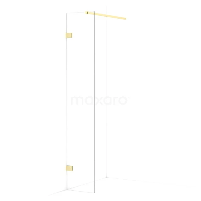 Diamond begehbare Dusche | 30 cm Helles Gold  Feste Wand IDA03120LG