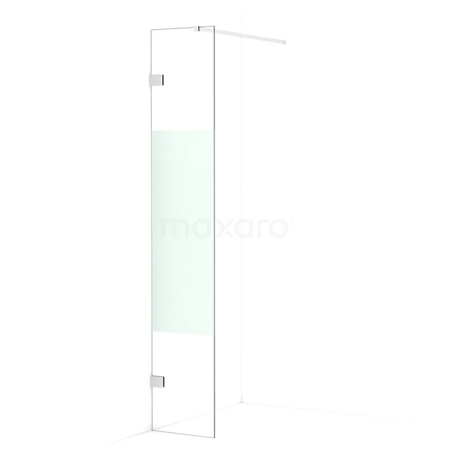 Diamond begehbare Dusche | 30 cm Chrom  Feste Wand IDA03123C