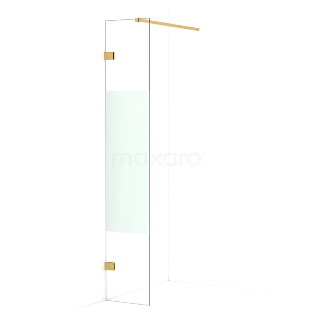 Diamond begehbare Dusche | 30 cm Gold  Feste Wand IDA03123GG