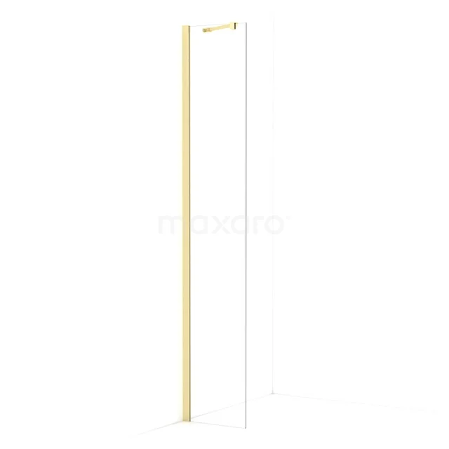 Diamond begehbare Dusche | 40 cm Helles Gold  Feste Wand IDA04210LG