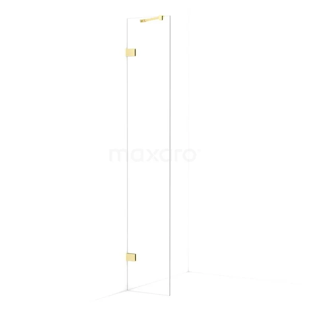 Diamond begehbare Dusche | 30 cm Helles Gold  Feste Wand IDA03220LG