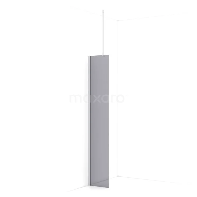 Diamond Walk-in shower | 30 cm Chrome Smoke glass Fixed wall IDA03711C