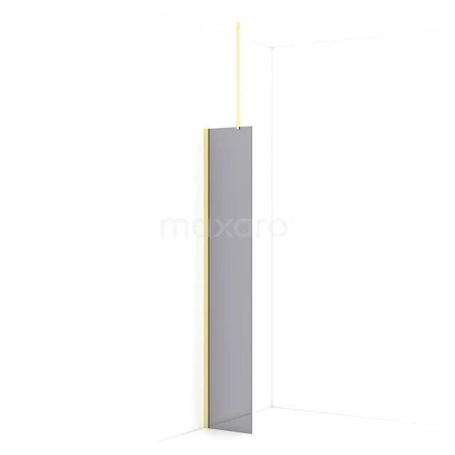 Diamond begehbare Dusche | 30 cm Helles Gold  Feste Wand IDA03711LG