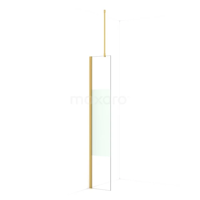 Diamond begehbare Dusche | 30 cm Gold  Feste Wand IDA03713GGN