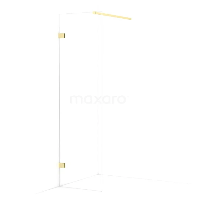 Diamond begehbare Dusche | 60 cm Helles Gold  Feste Wand IDA06120LG