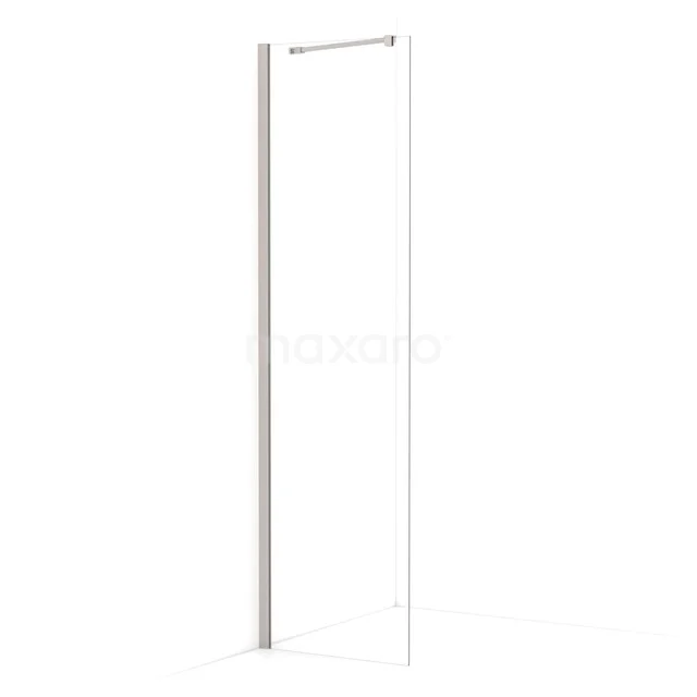 Diamond begehbare Dusche | 50 cm Edelstahl  Feste Wand IDA05210BR