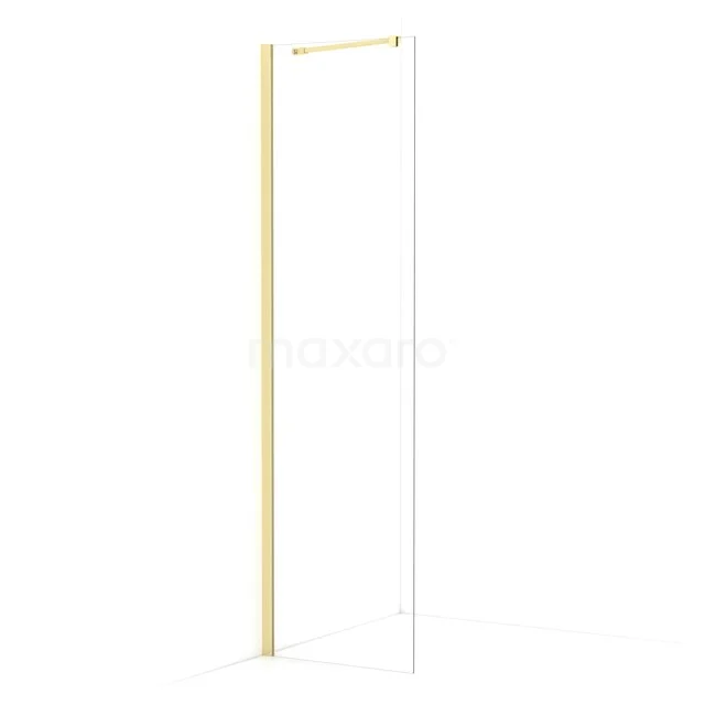 Diamond begehbare Dusche | 60 cm Helles Gold  Feste Wand IDA06210LG