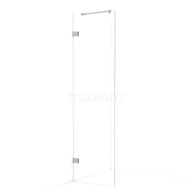 Diamond Walk-in shower | 50 cm Stainless steel Clear glass Fixed wall IDA05220BR