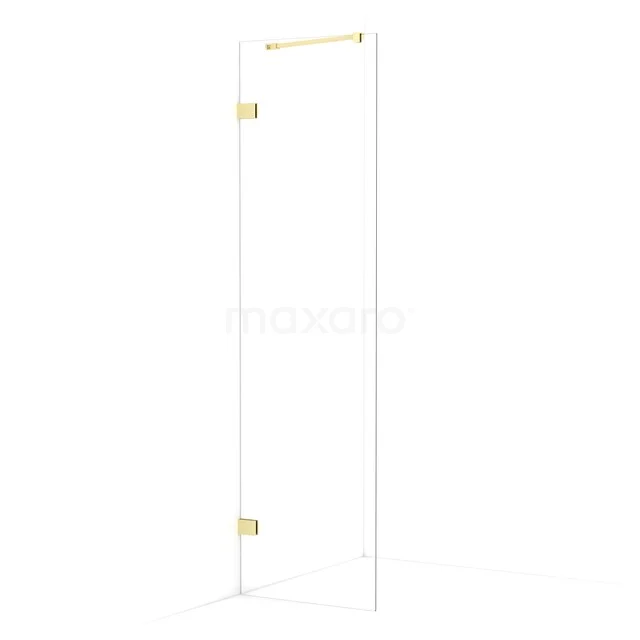 Diamond begehbare Dusche | 50 cm Helles Gold  Feste Wand IDA05220LG
