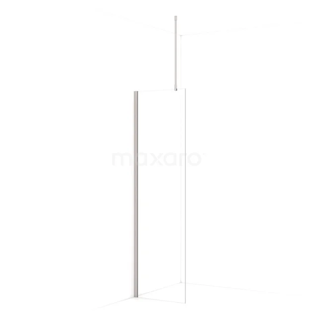 Diamond Walk-in shower | 50 cm Stainless steel Clear glass Fixed wall IDA05710BR