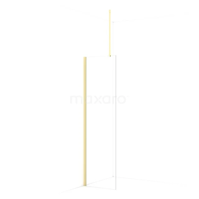 Diamond begehbare Dusche | 50 cm Helles Gold  Feste Wand IDA05710LG