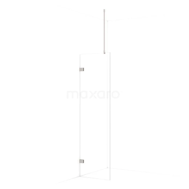 Diamond begehbare Dusche | 60 cm Edelstahl  Feste Wand IDA06720BR