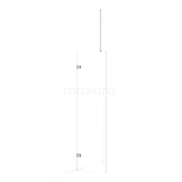 Diamond Walk-in shower | 50 cm Stainless steel Clear glass Fixed wall IDA05720BR