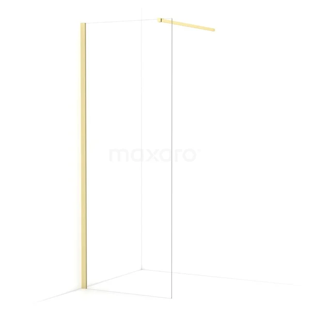 Diamond begehbare Dusche | 70 cm Helles Gold  Feste Wand IDA07110LG