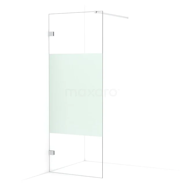 Diamond begehbare Dusche | 80 cm Chrom  Feste Wand IDA08123C