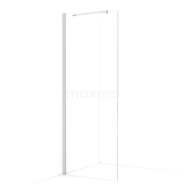 Diamond Walk-in shower | 80 cm Chrome Clear glass Fixed wall IDA08210C