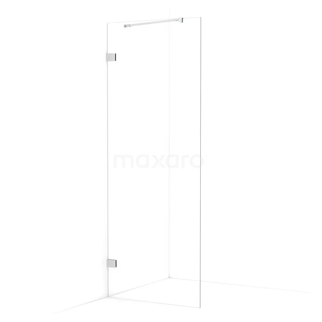 Begehbare Dusche Diamond 80cm aus klarem Sicherheitsglas Chrom IDA08220C