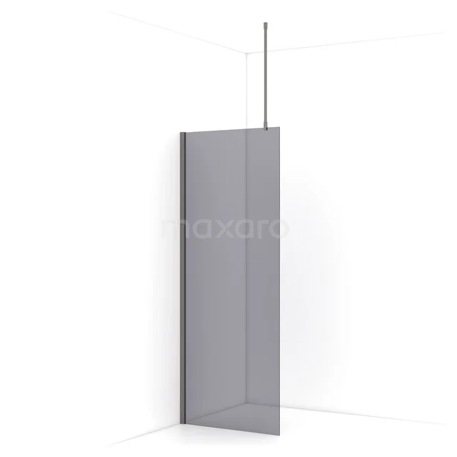 Begehbare Dusche Diamant 80cm Rauchglas Sicherheitsglas Schwarzes Metall IDA08711ZMN Begehbare Dusche Diamant 80cm Rauchglas Sicherheitsglas Schwarzes Metall IDA08711ZMN