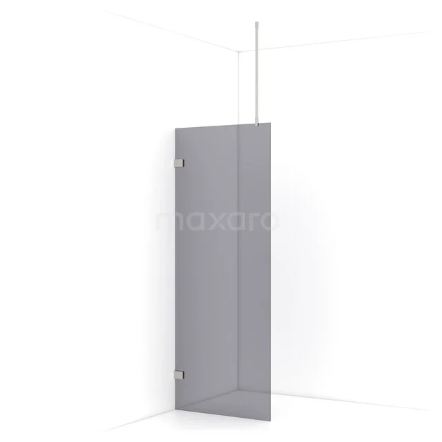 Diamond begehbare Dusche | 80 cm Edelstahl  Feste Wand IDA08721BR