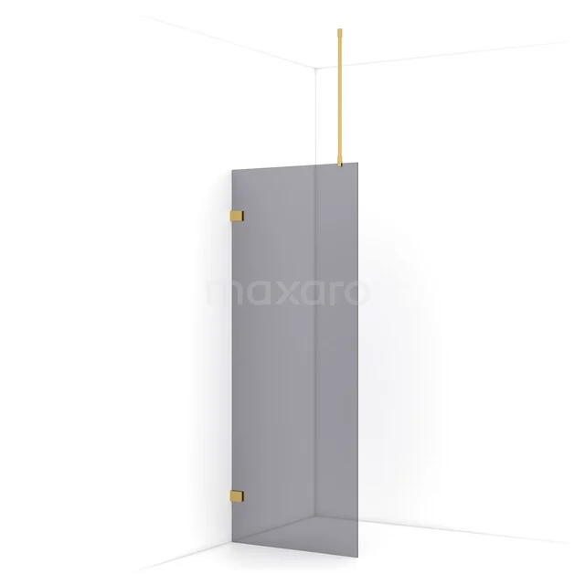 Begehbare Dusche Diamant 80cm Rauchglas Sicherheitsglas Gold IDA08721GG Begehbare Dusche Diamant 80cm Rauchglas Sicherheitsglas Gold IDA08721GG