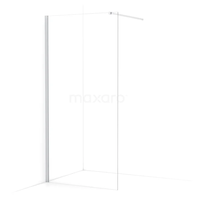 Diamond Walk-in shower | 100 cm Chrome Clear glass Fixed wall IDA10110C