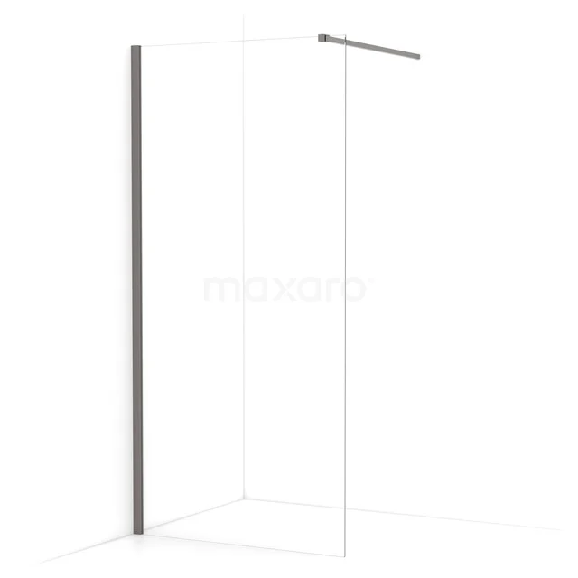 Begehbare Dusche Diamant 90cm Klares Sicherheitsglas Schwarzes Metall IDA09110ZMN Begehbare Dusche Diamant 90cm Klares Sicherheitsglas Schwarzes Metall IDA09110ZMN