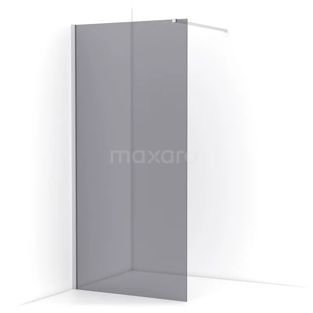 Begehbare Dusche Diamond 90cm aus Rauchglas Sicherheitsglas Chrom IDA09111C