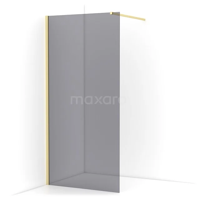 Diamond begehbare Dusche | 90 cm Helles Gold  Feste Wand IDA09111LG