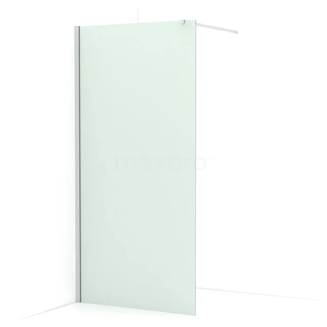 Diamond Walk-in shower | 90 cm Chrome Frosted glass Fixed wall IDA09117C