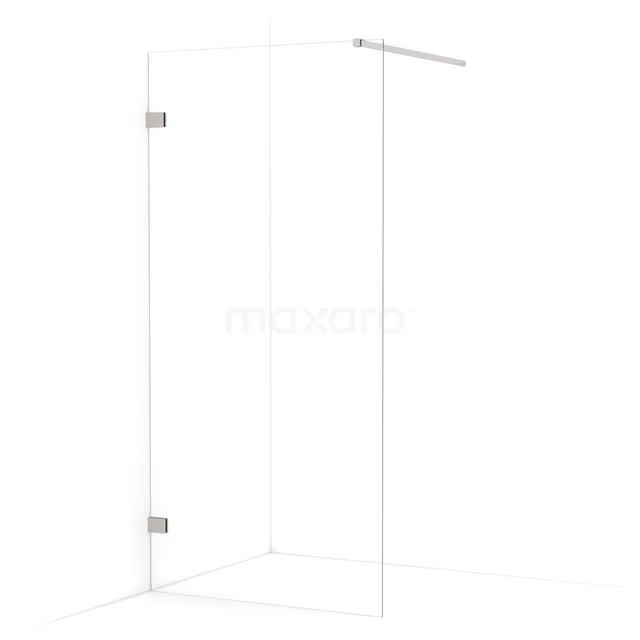 Diamond Walk-in shower | 90 cm Stainless steel Clear glass Fixed wall IDA09120BR