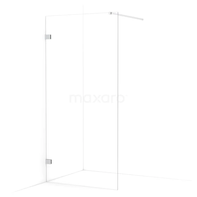 Diamond Walk-in shower | 100 cm Chrome Clear glass Fixed wall IDA10120C