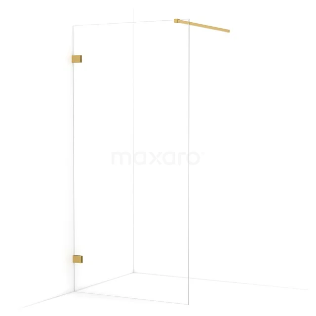 Begehbare Dusche Diamant 100cm Klares Sicherheitsglas Gold IDA10120GG Begehbare Dusche Diamant 100cm Klares Sicherheitsglas Gold IDA10120GG