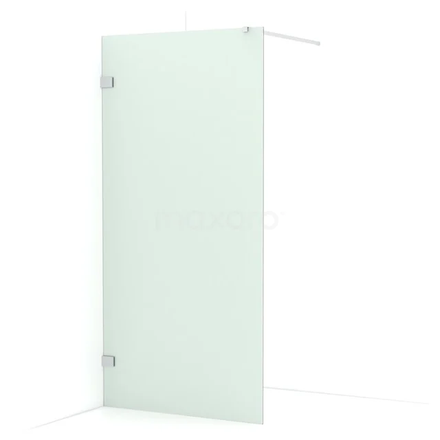 Diamond Walk-in shower | 90 cm Chrome Frosted glass Fixed wall IDA09127C