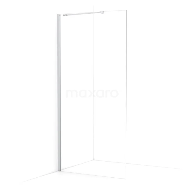 Diamond Walk-in shower | 90 cm Chrome Clear glass Fixed wall IDA09210C