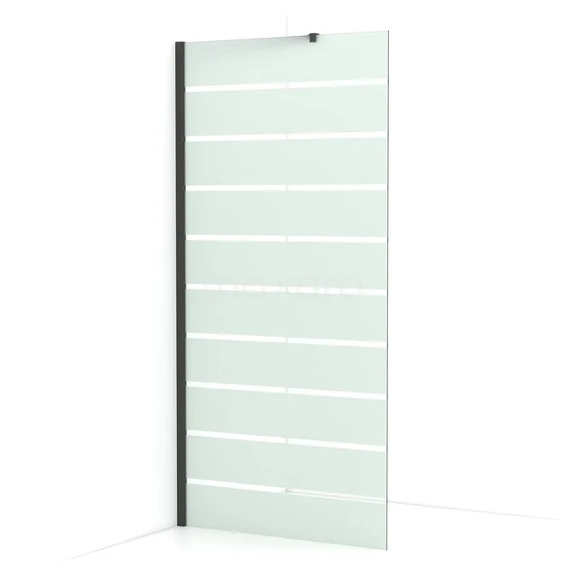 Diamond begehbare Dusche | 90 cm Schwarzchrom Feste Wand IDA09216BCN Diamond begehbare Dusche | 90 cm Schwarzchrom Feste Wand IDA09216BCN