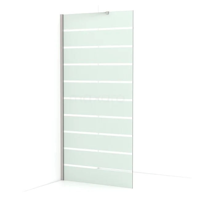 Diamond begehbare Dusche | 100 cm Edelstahl Feste Wand IDA10216BR Diamond begehbare Dusche | 100 cm Edelstahl Feste Wand IDA10216BR