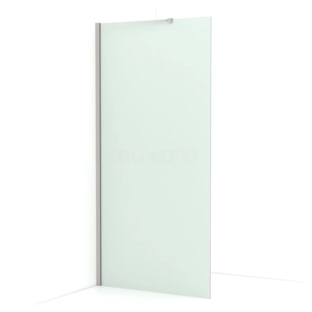 Diamond Walk-in shower | 90 cm Stainless steel Frosted glass Fixed wall IDA09217BR