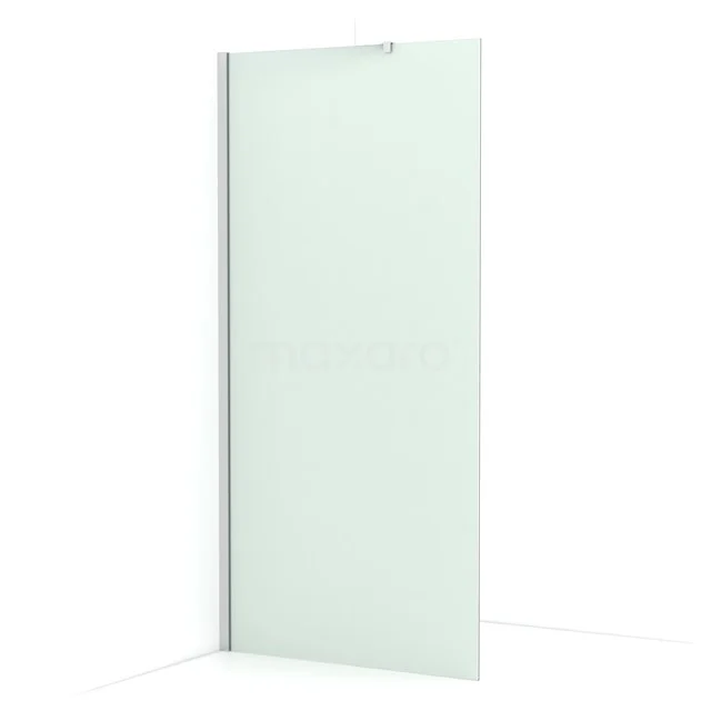 Diamond Walk-in shower | 100 cm Chrome Frosted glass Fixed wall IDA10217C