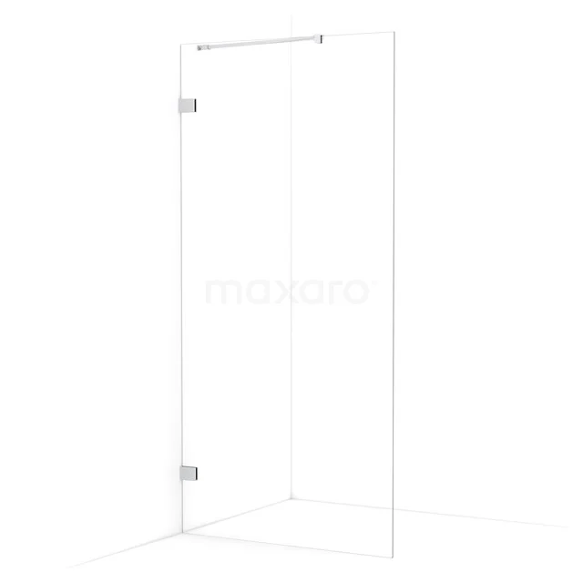 Diamond Walk-in shower | 90 cm Chrome Clear glass Fixed wall IDA09220C