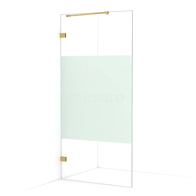 Diamond begehbare Dusche | 100 cm Gold  Feste Wand IDA10223GG