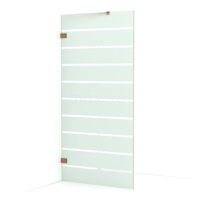 Diamond begehbare Dusche | 100 cm Kupfer Feste Wand IDA10226KP Diamond begehbare Dusche | 100 cm Kupfer Feste Wand IDA10226KP