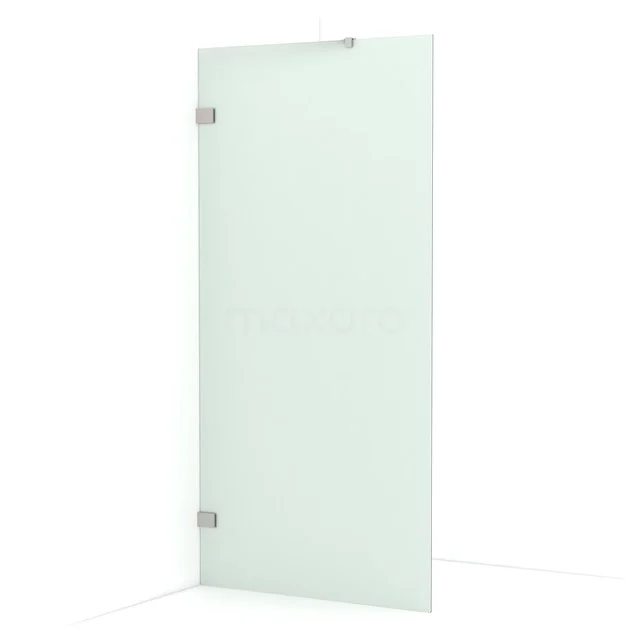 Diamond Walk-in shower | 100 cm Stainless steel Frosted glass Fixed wall IDA10227BR