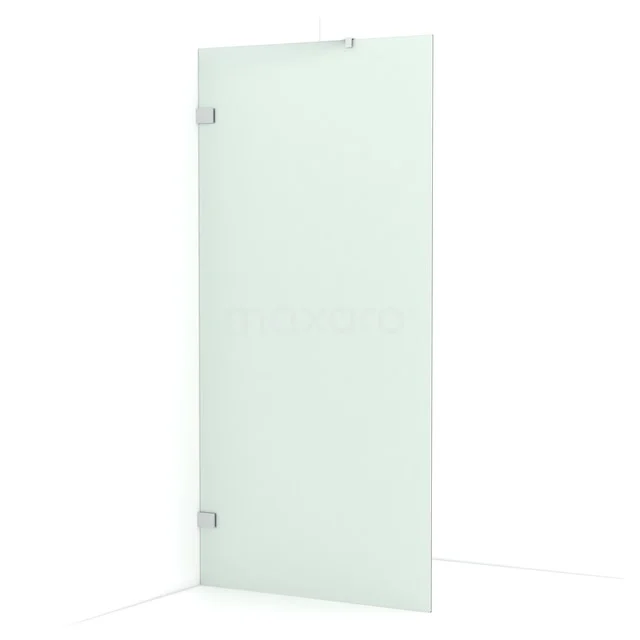 Diamond Walk-in shower | 100 cm Chrome Frosted glass Fixed wall IDA10227C